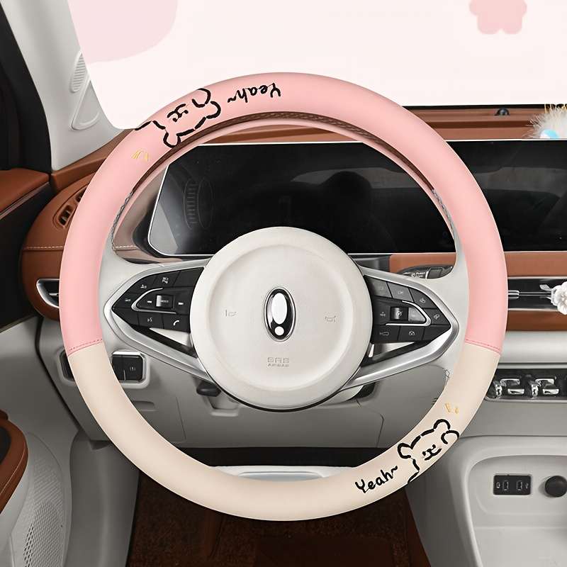 Car Steering Wheel Cover Black