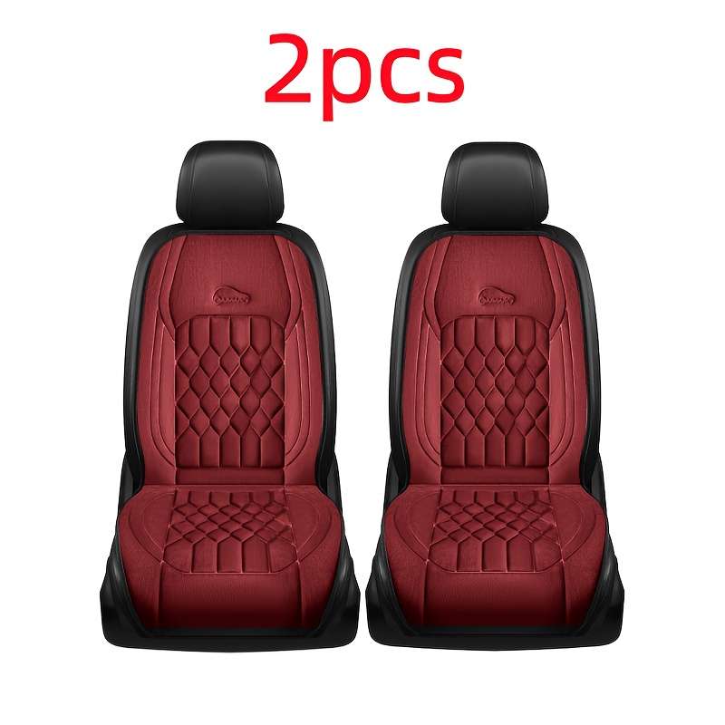 Car Seat Cushion 2Pcs Red
