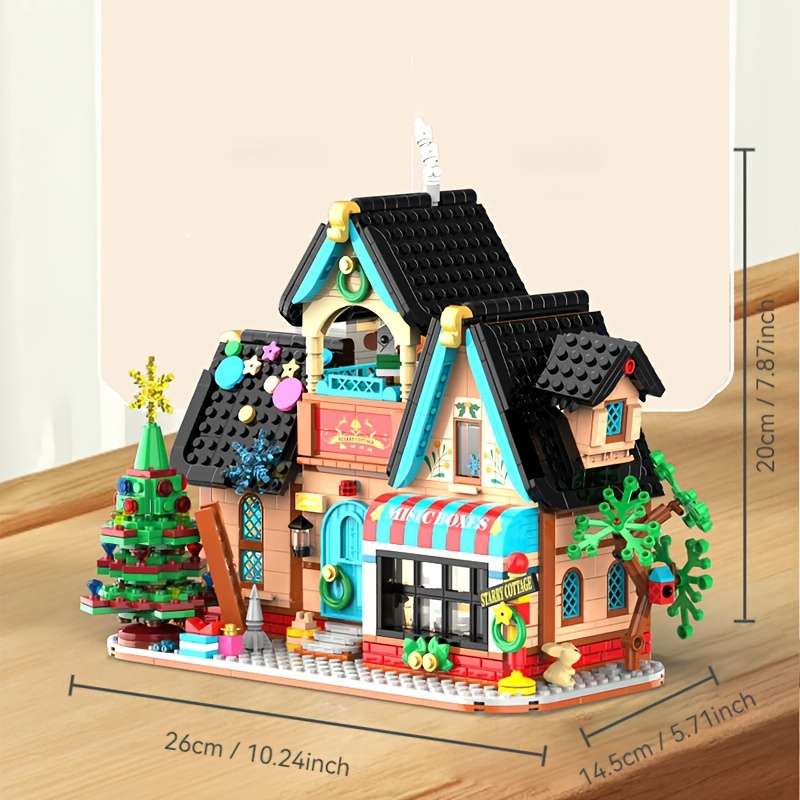 Building Toy Architectural Model Toy Set Style Starry Cabin