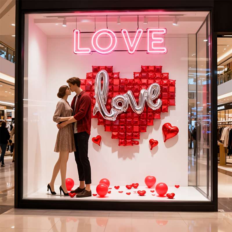 6Pcs Exquisite Vibrant Handcrafted Valentine Anniversary Decoration Heart For Wedding Events