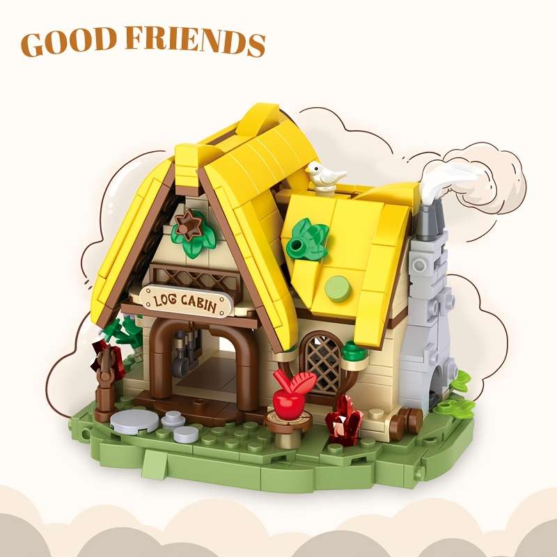 3D Building Model Puzzle Set Style Cloud Castle