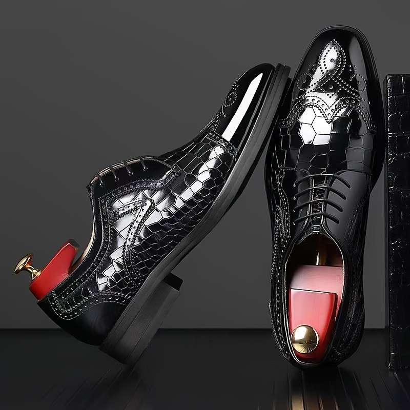 Mens Leather Shoes Color Crimson Sizeuk 10