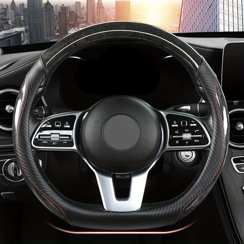 Car Steering Wheel Cover Gray (D Shaped)