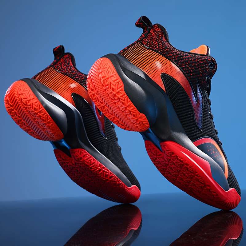 Basketball Shoes Color Black And Red Mesh Model Sizeuk 5