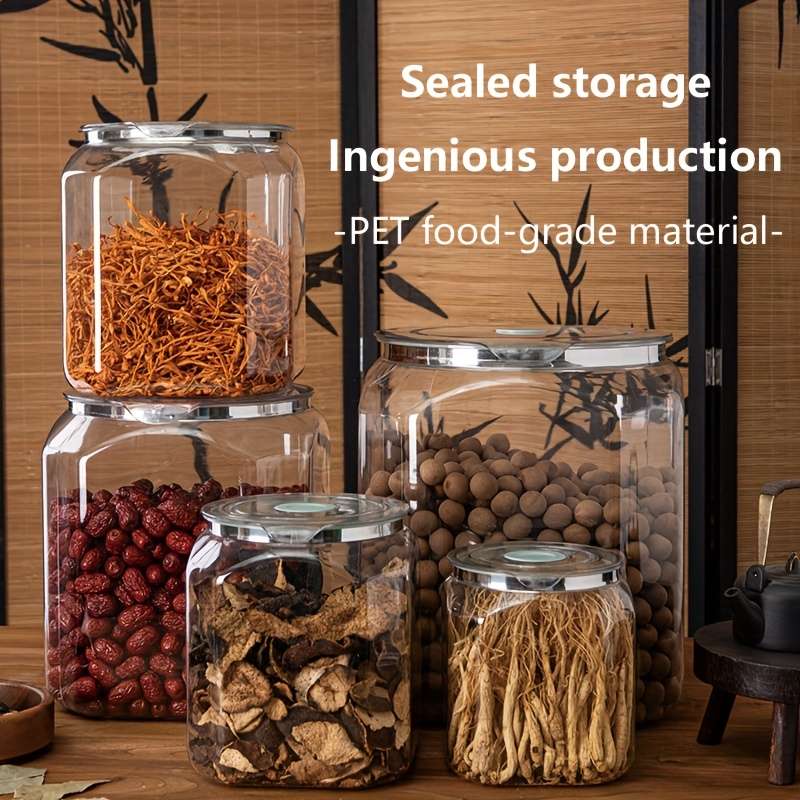 Sealed Jar Capacity 5L Quadrilateral Sealed Jar