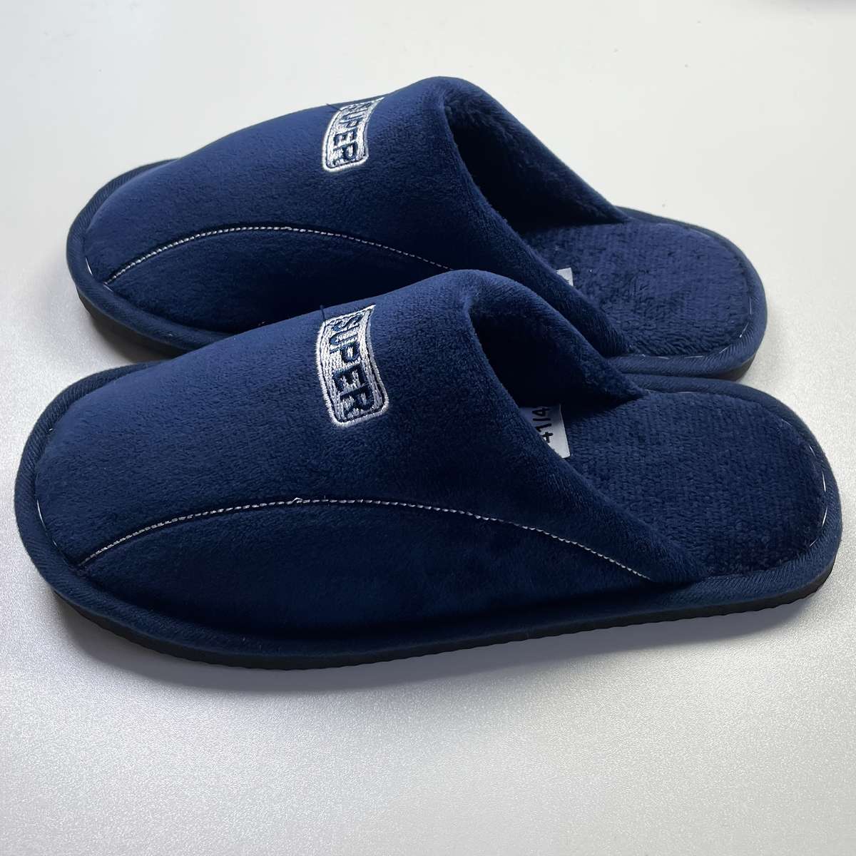 Cotton Slippers Color Navy Blue Sizeuk 6.5-7