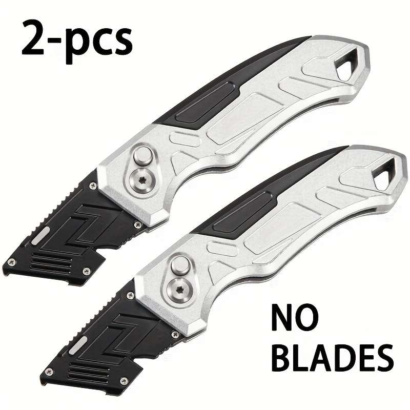 2PCS Holder With Detachable Replaceable Blades Lightweight Aluminum Handle Red