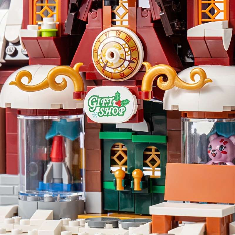 Building Toy Architectural Model Toy Set Style Santa S House