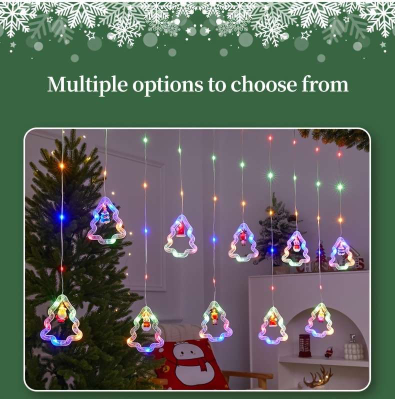 Christmas Lights Leather Wire Lamp Star Type Color