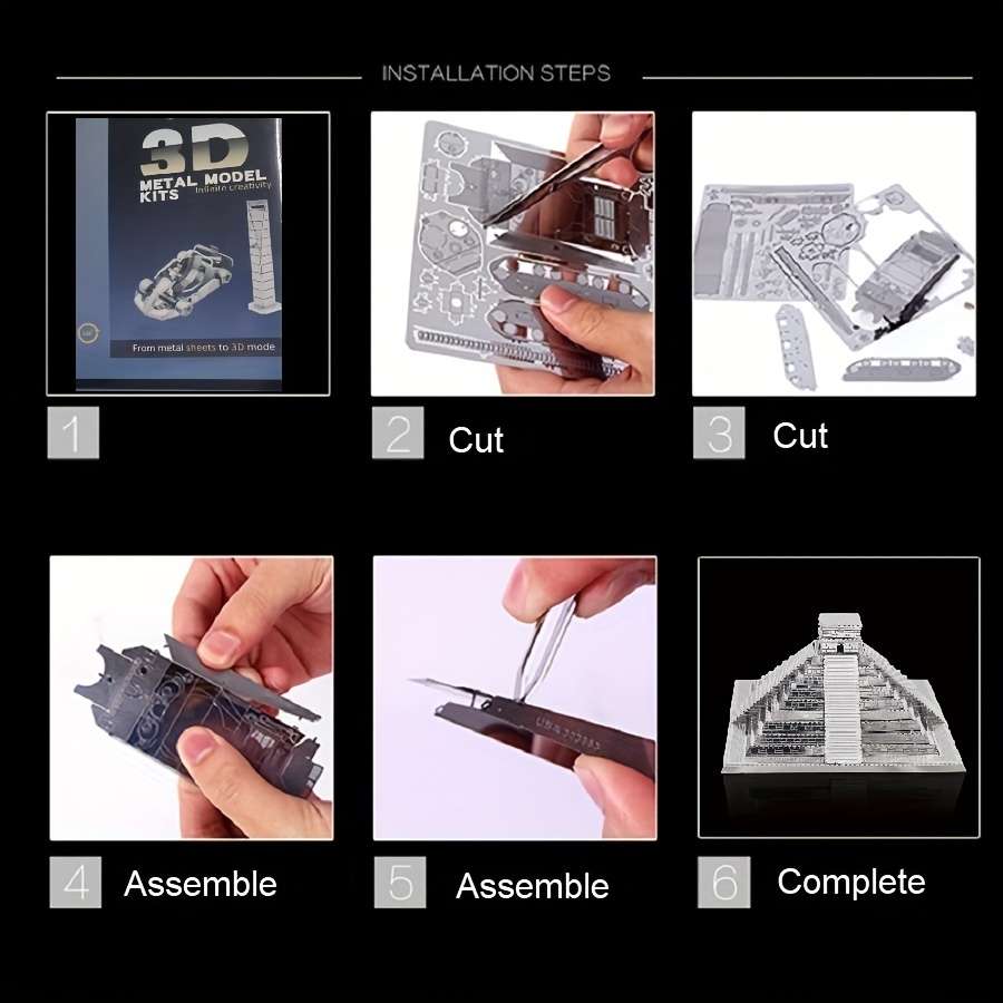 Building Toy Architectural Model Toy Set Items Mayan Pyramid