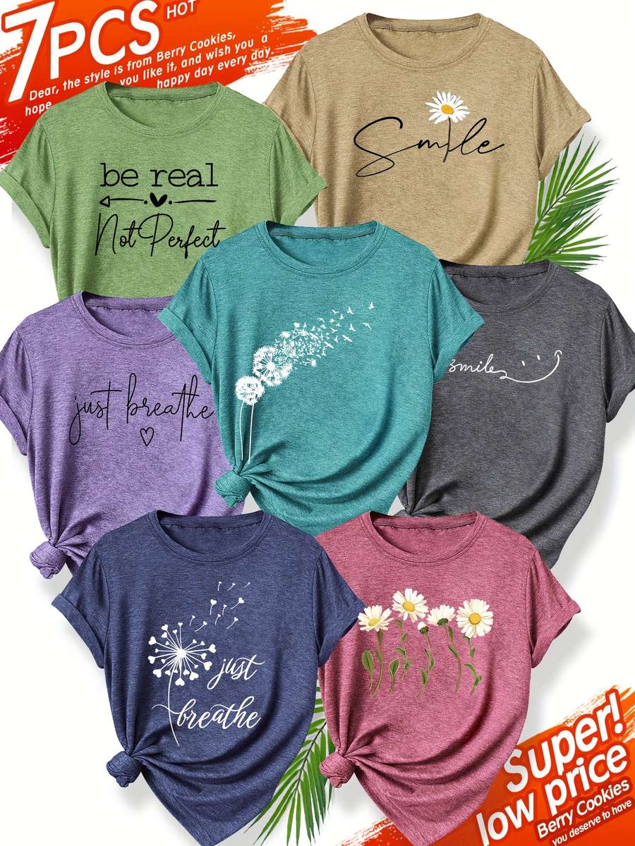 Womens T Shirt Color Purple Sizel