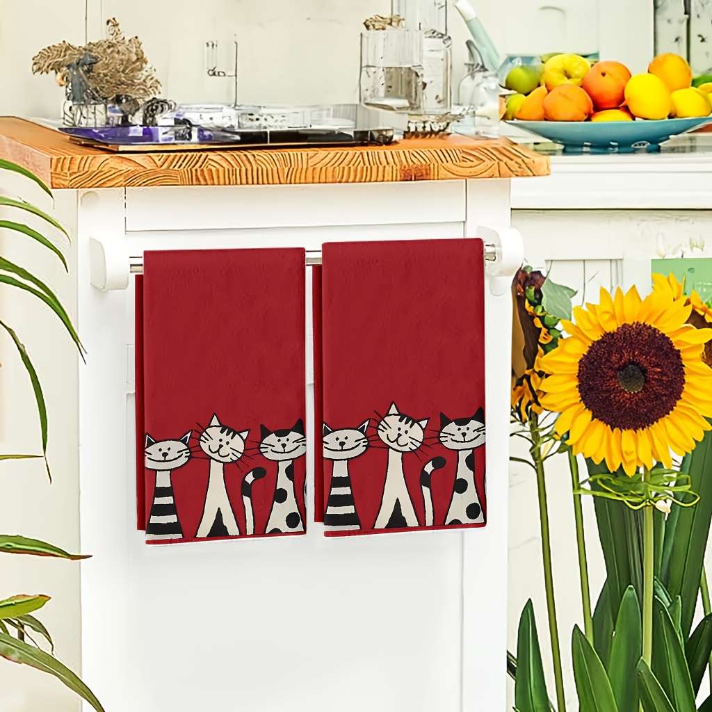 Rag Quantity Red Cat 2Pcs