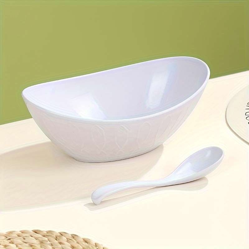 Bowl Color White With A Spoon Modelsmall