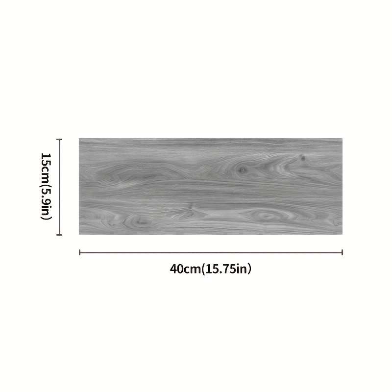 Self Adhesive Floor Stickers Pine Wood Grain 100Pcs 15Cm*40Cm