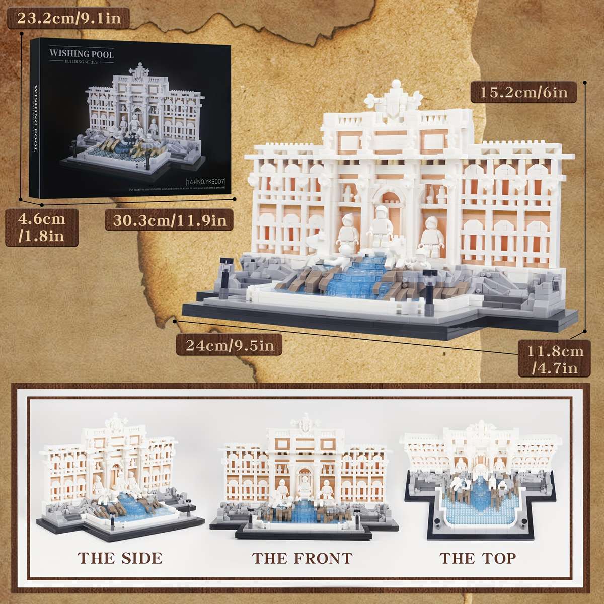 Building Toy Architectural Model Toy Set Color White