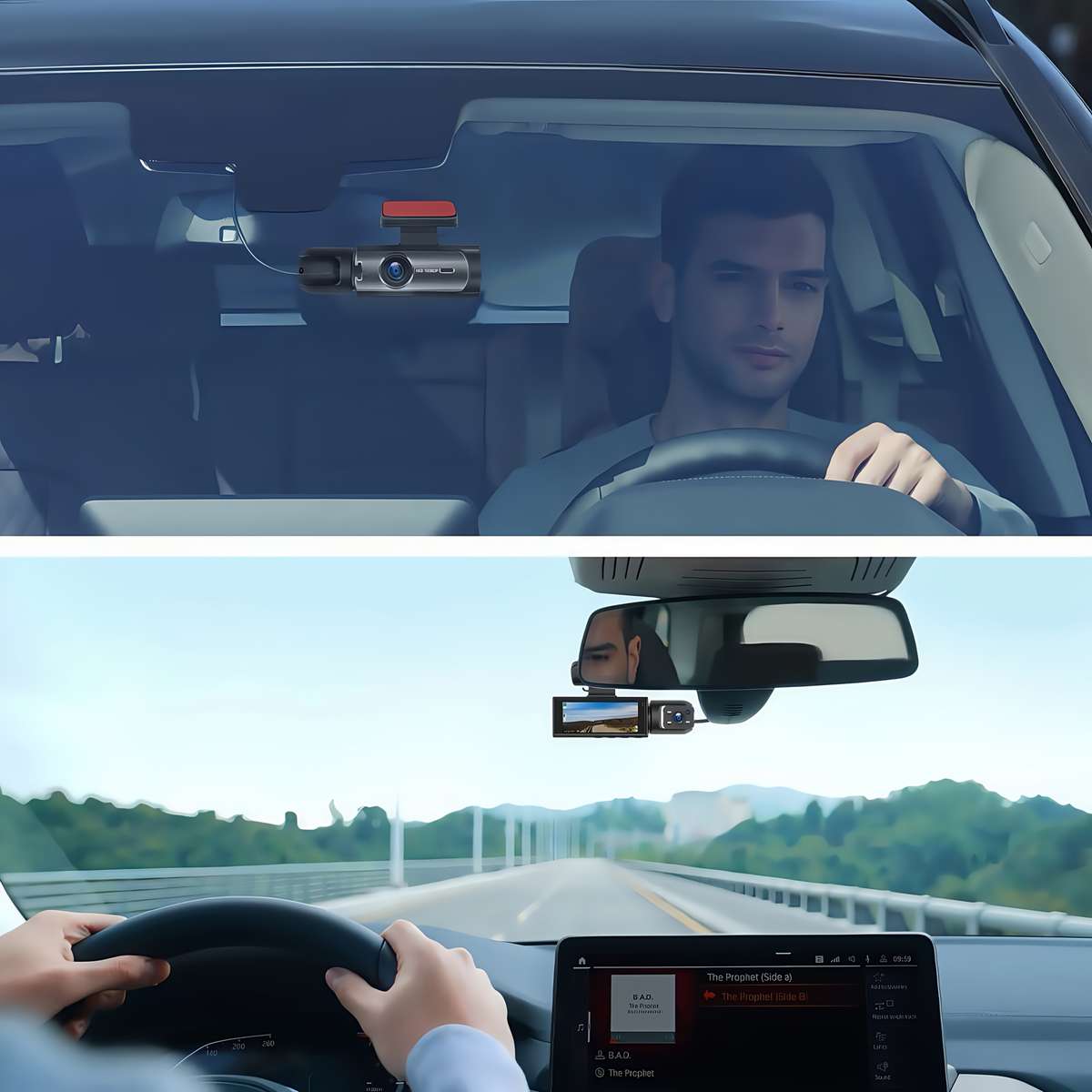 Dashcam Model 2 Front And Interior Cameras  No Card