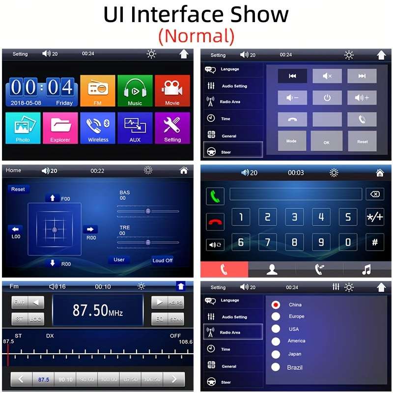 Car Audio  Entertainment System Items Radio  Add Camera