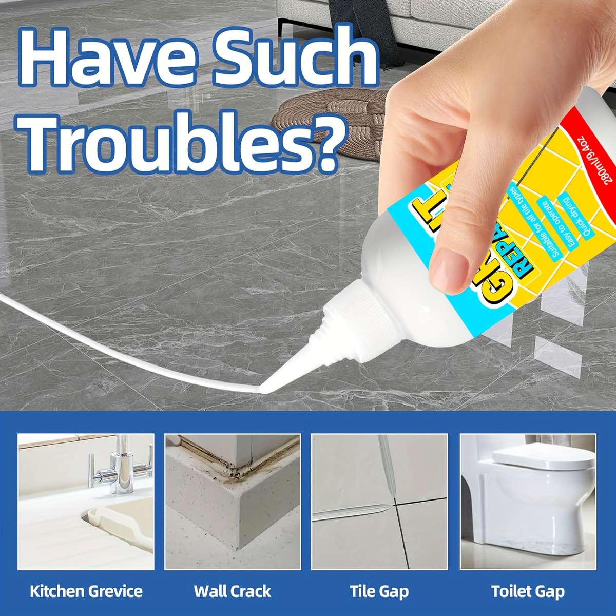 Waterproof Repair And Sealing Supplies Color White