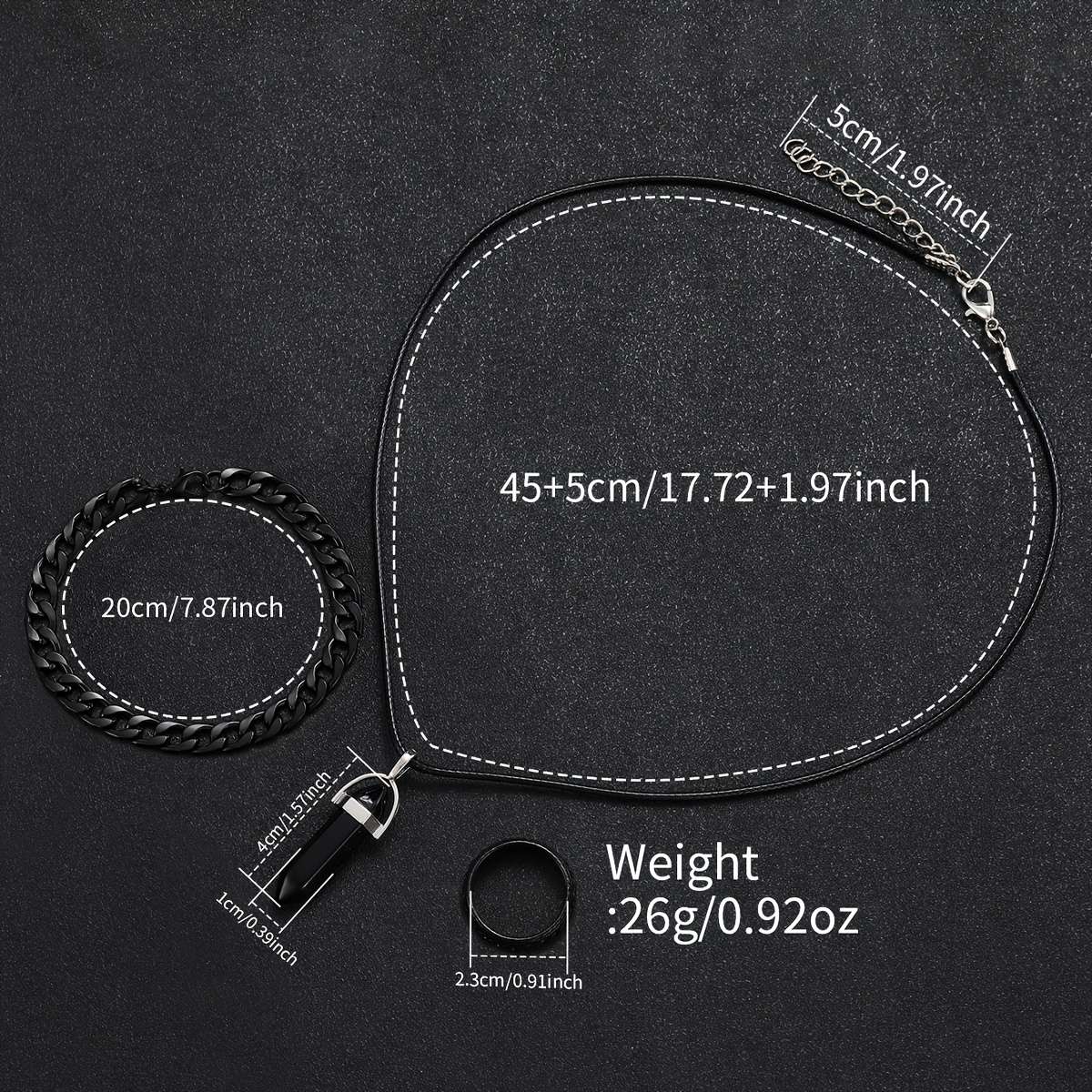 4Pcs Luxury Men Fashion Quartz Watch Set Classic Style With Wheel