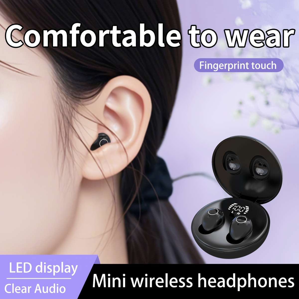 Wireless Headphones   Purple