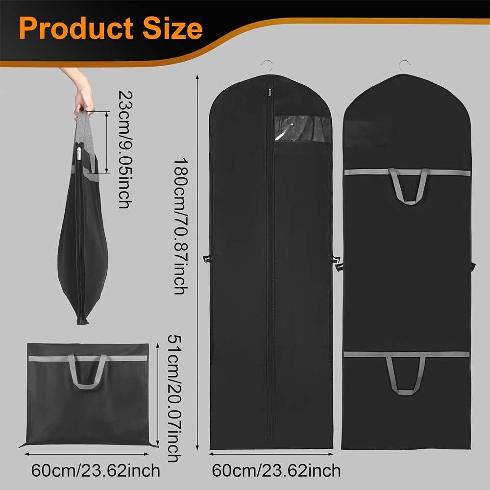 Clothing Dust Bags Color Black Quantity2Pcs