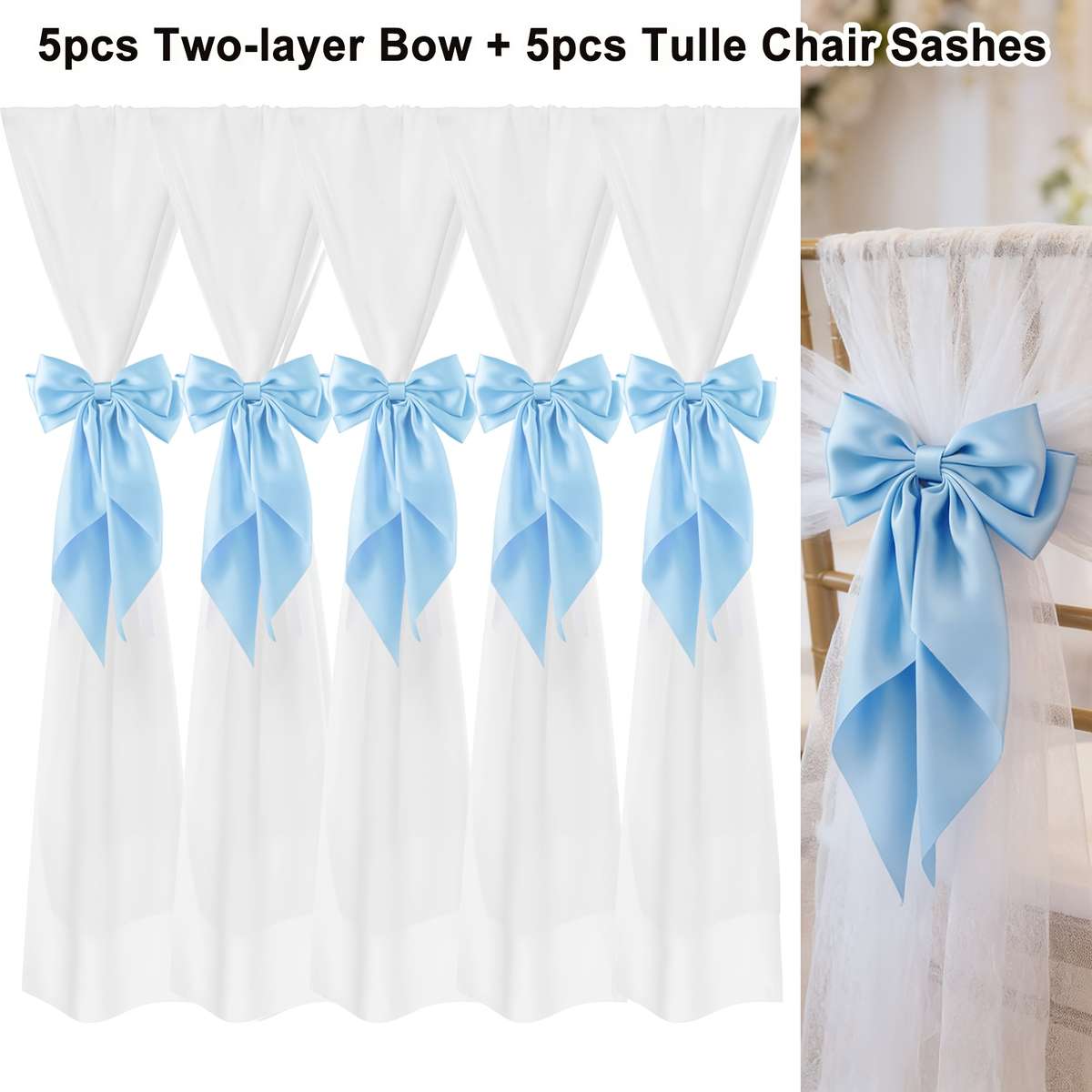 Wedding Supplies Color Blue Quantity 5 Set