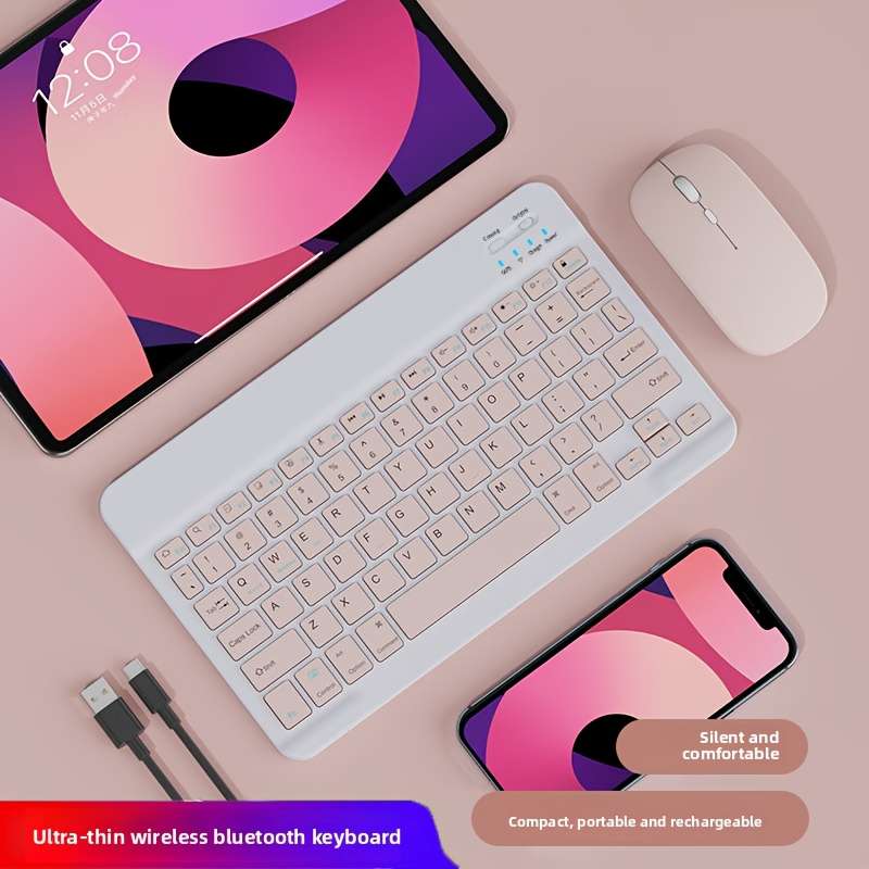 Lightweight Bluetooth Keyboard White