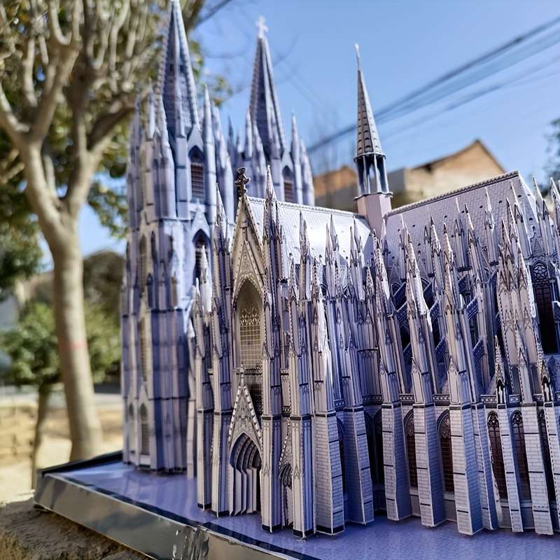 Building Toy Architectural Model Toy Set Model Cologne Church Material Pack