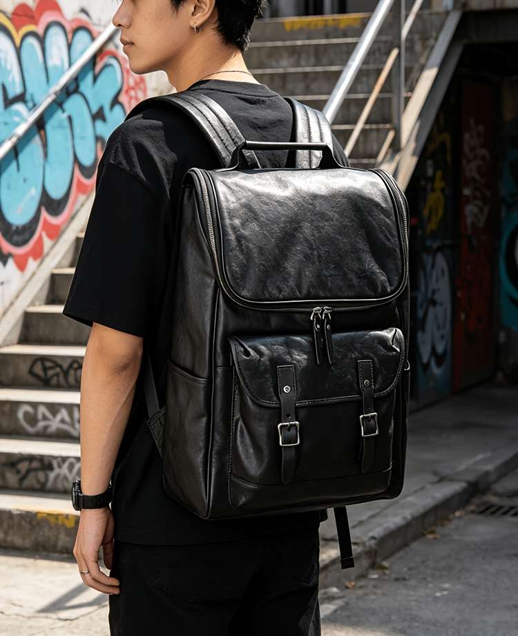 Men S Backpack Black