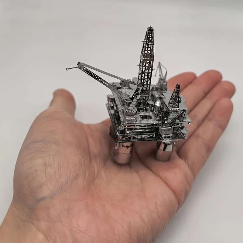 3D Building Model Puzzle Set Style Drilling Platform