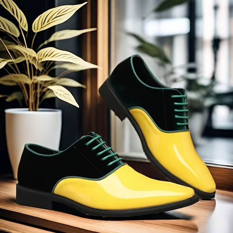 Mens Leather Shoes Color Black Sizeuk 5