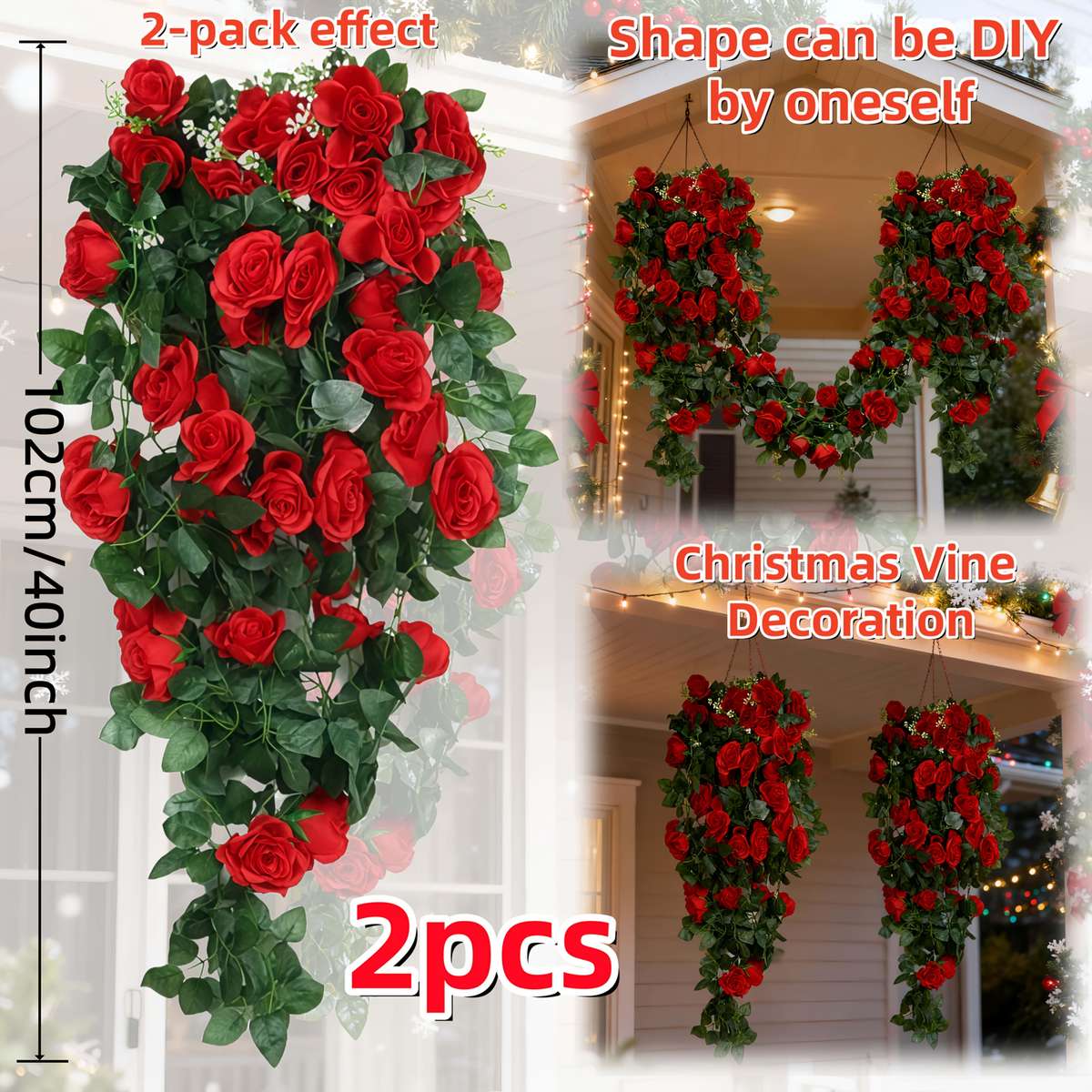 Simulated Flower Items Advanced Elegant Quantity2Pcs