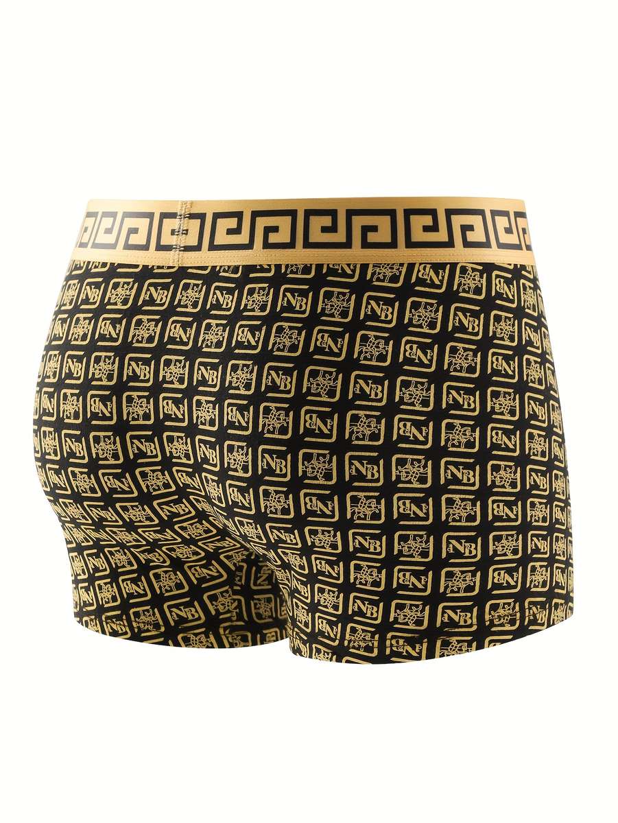 Mens Underwear Color 1 Pack  Black Golden Nb Set Random Sizel