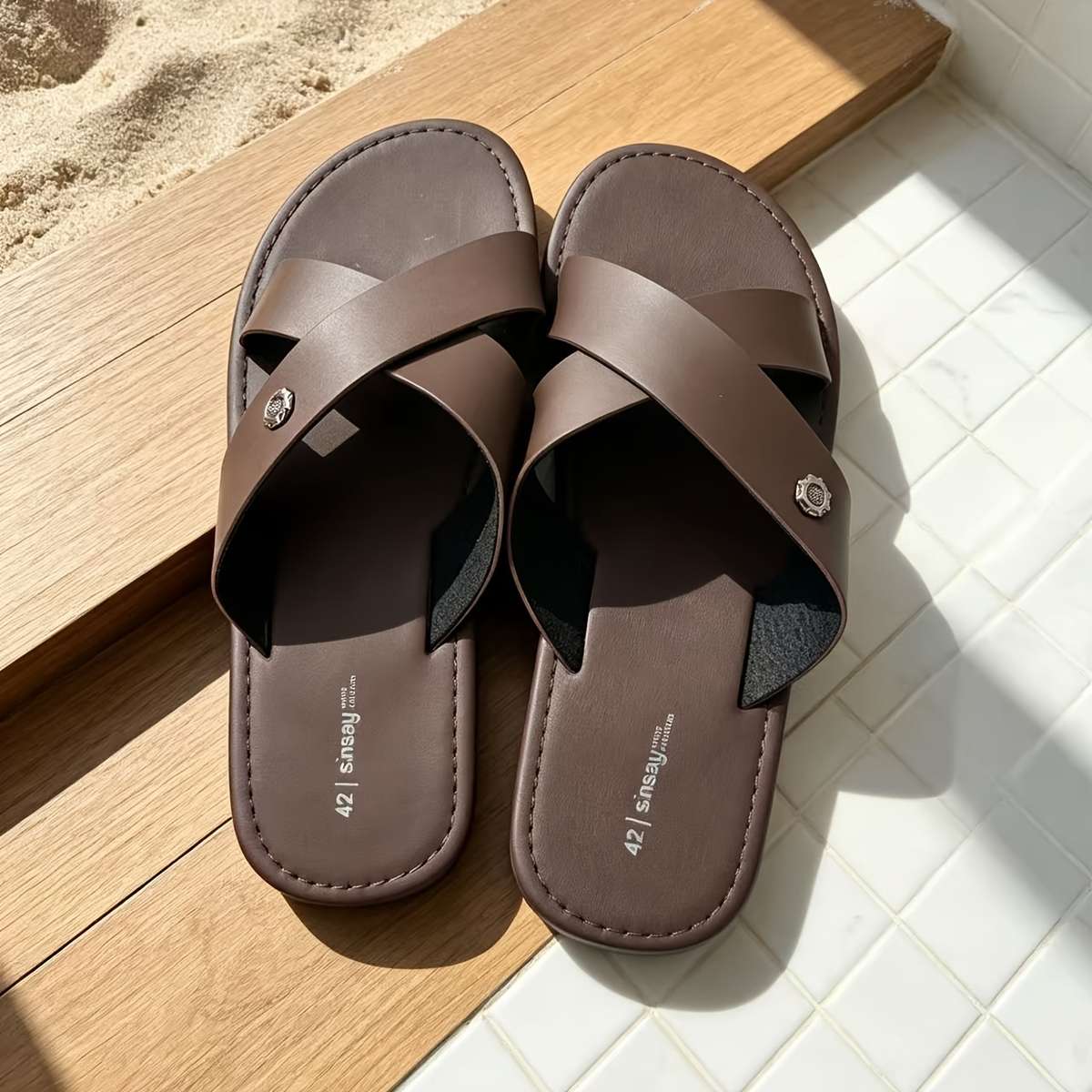 Sandals Color Coffee Color Size Uk 6
