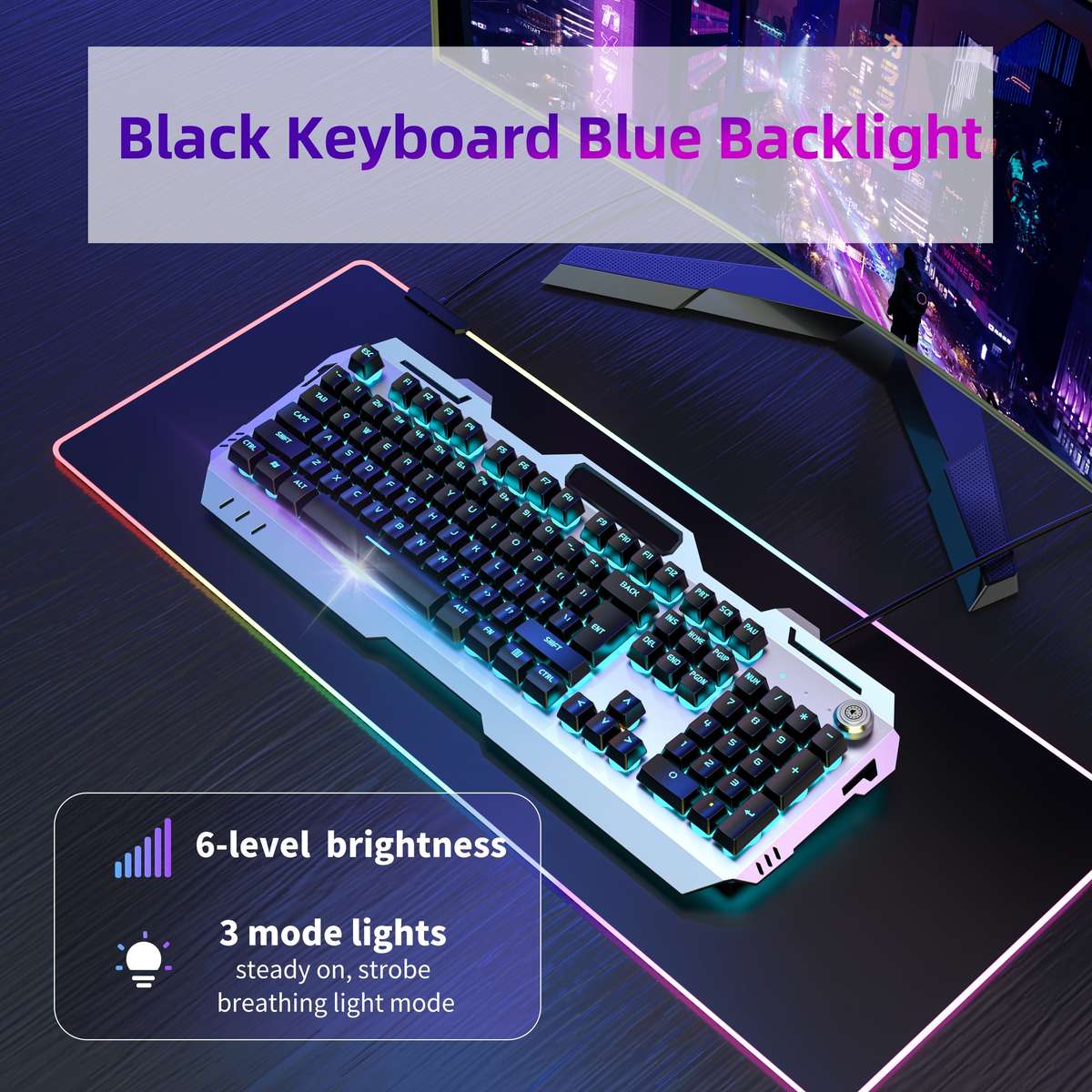 Keyboard Color Black Model Color Light