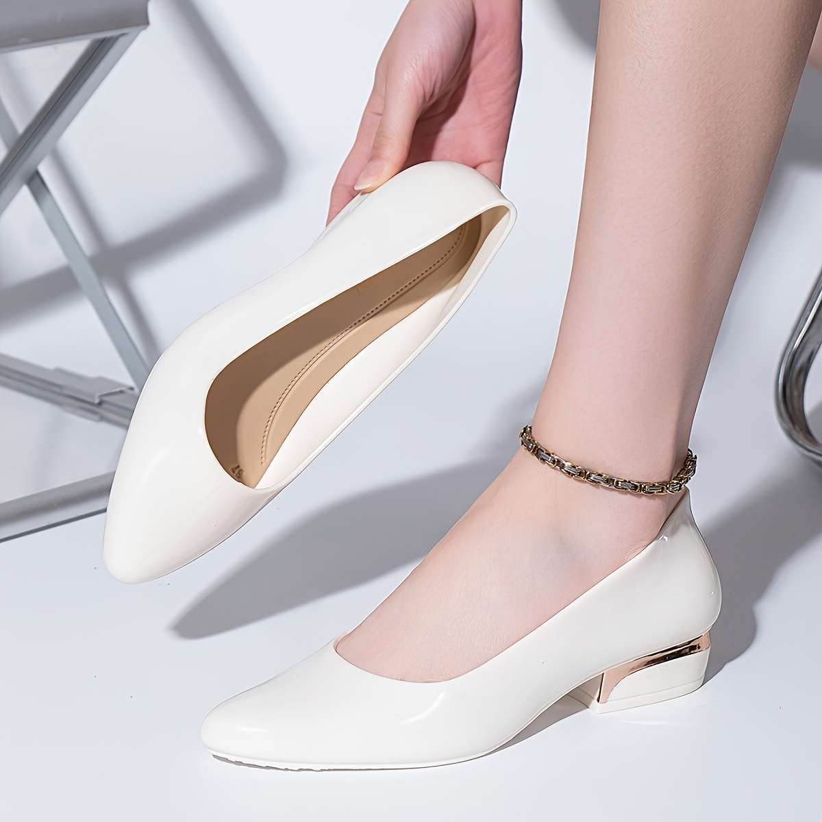 Women S High Heels Color White Sizeuk 3