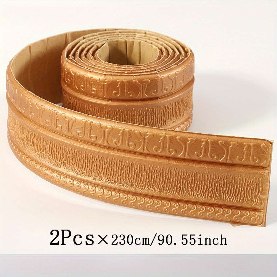 Skirting Board 2Pcs Bronze2.3M*8Cm