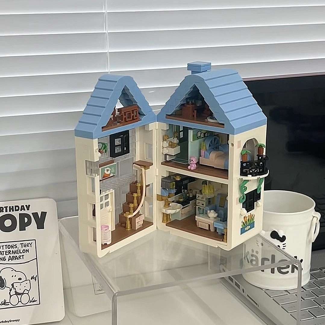 Building Toy Architectural Model Toy Set Model Cozy House
