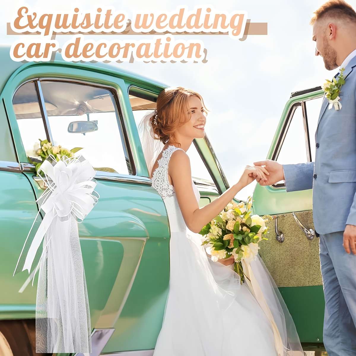 Wedding Supplies Color White Tulle & Latte Art