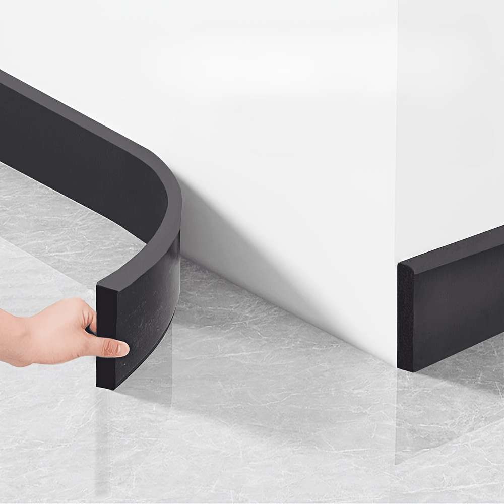 Skirting Board Black Size 8Cm X 2M