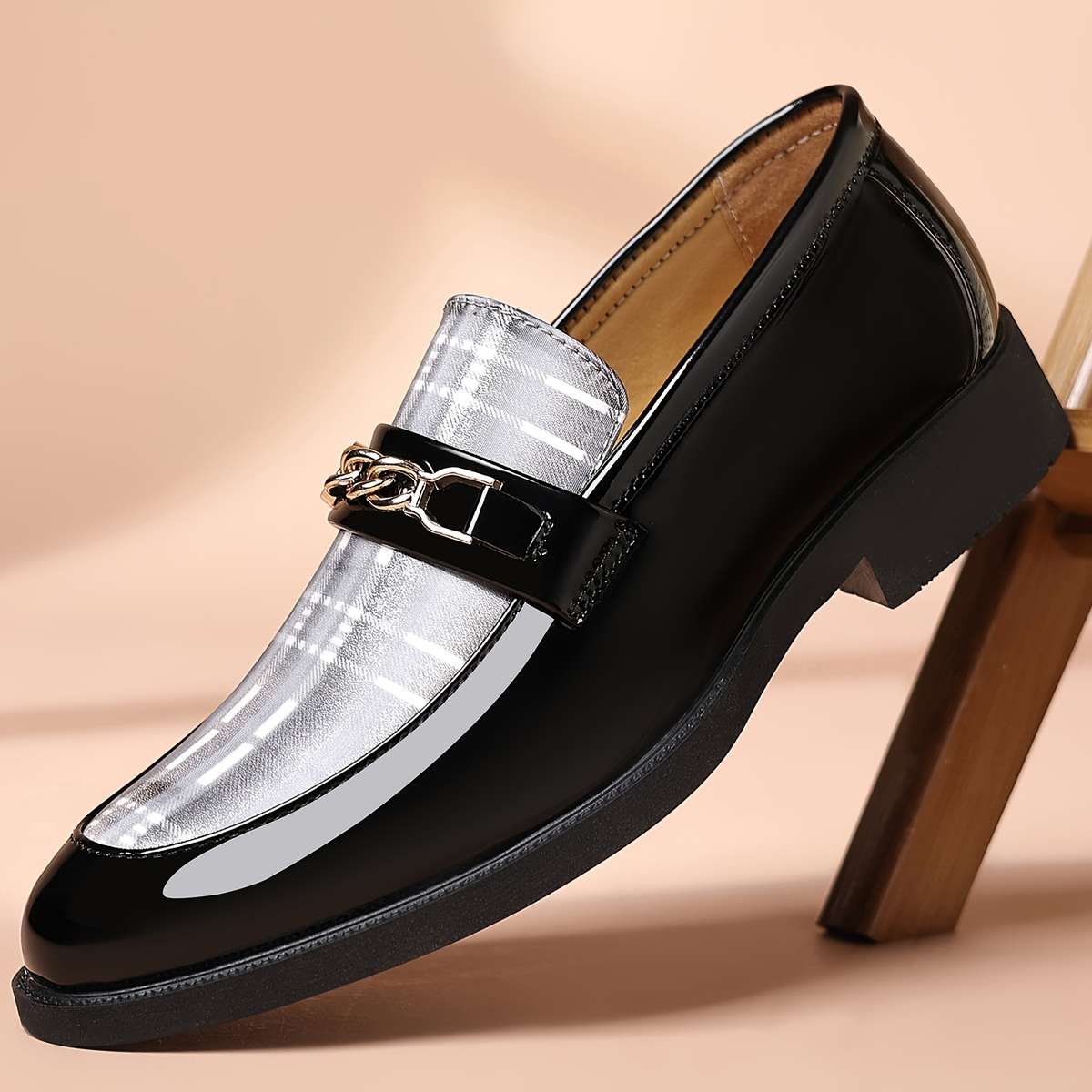 Mens Leather Shoes Color Black Sizeuk 10