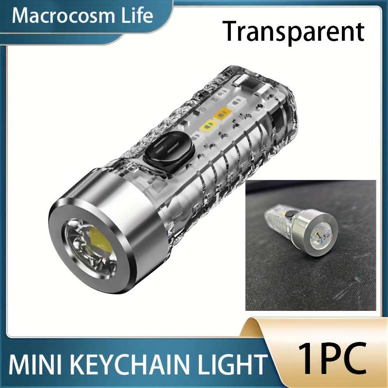 Premium 1Pc Macrocosm Mini Keychain Light Usb Rechargeable Professional