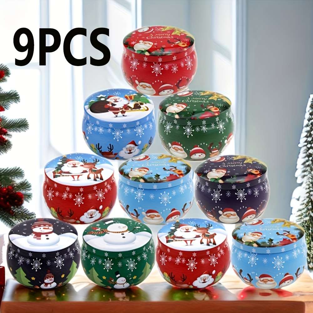 Christmas Gift Boxes Color Polychrome Quantity 9Pcs