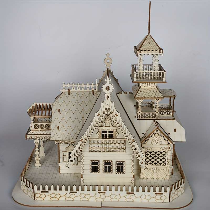 3D Building Model Puzzle Set Model A 1