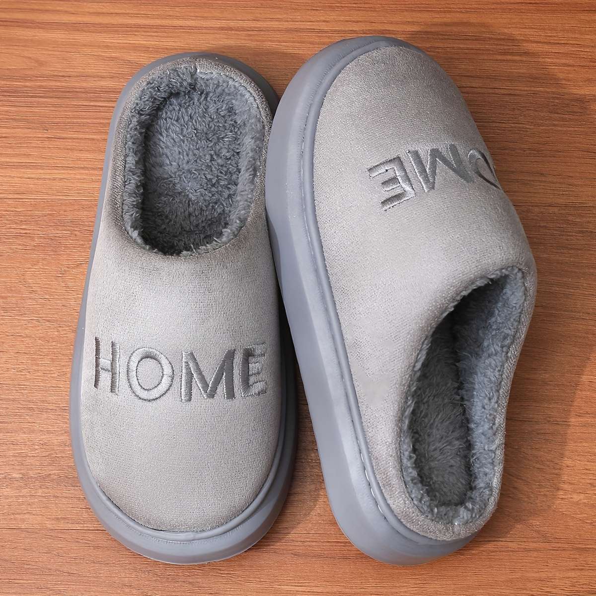 Cotton Slippers Color Grey Sizeuk 7.5-8