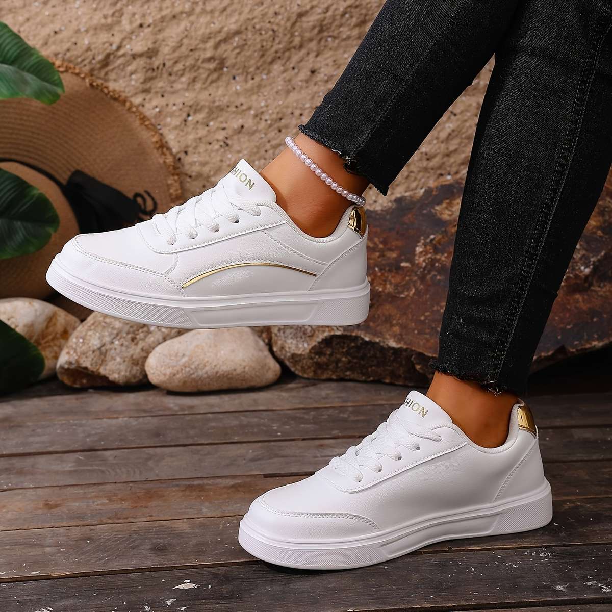 Women S Sneakers Color Bronze Sizeuk 8
