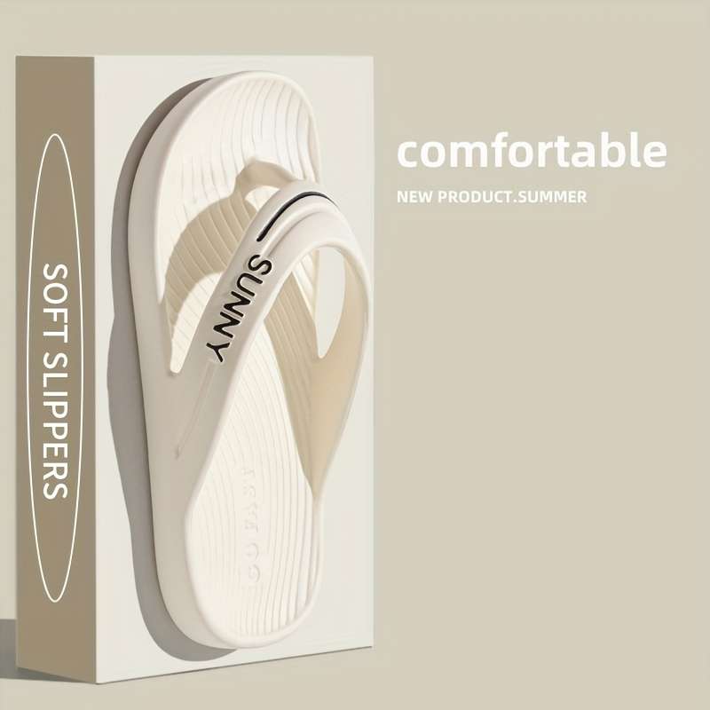Ladies Summer Flip Flops White Uk 6.5-7