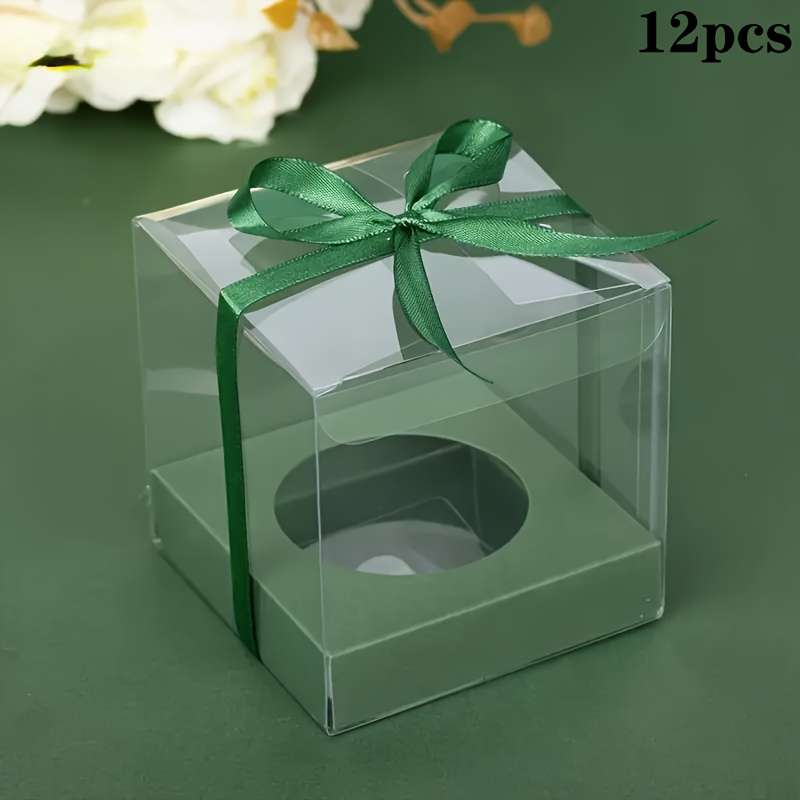 Christmas Gift Boxes Color Green Quantity 12Pcs