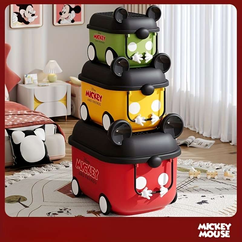 Storage And Organizationcolor Black Green Mickey Can Ride Can Slide