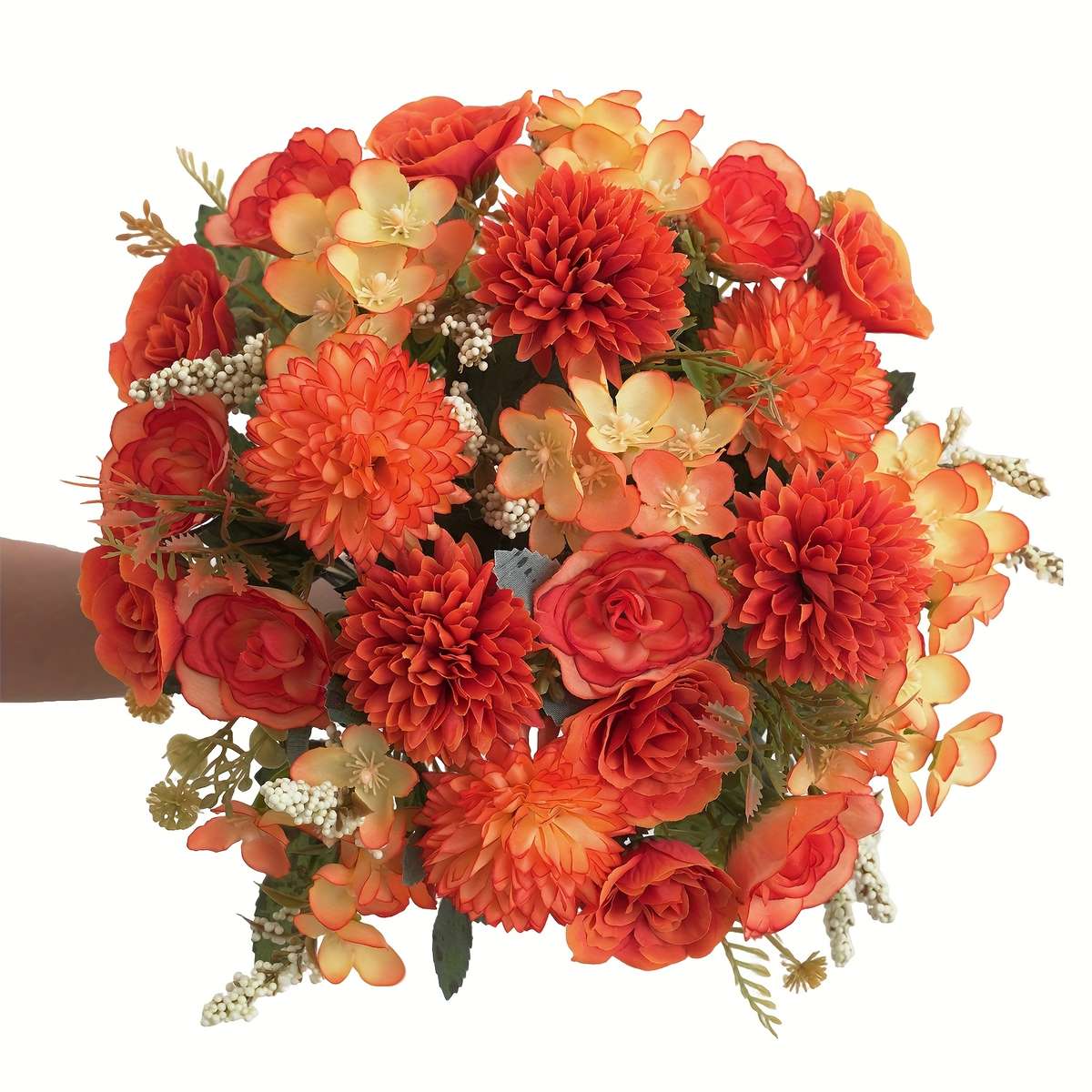 Simulated Flower Color White 3Pcs